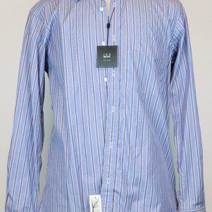 Ike Behar Long-Sleeve Striped Button Down Shirt 15 Small NWT